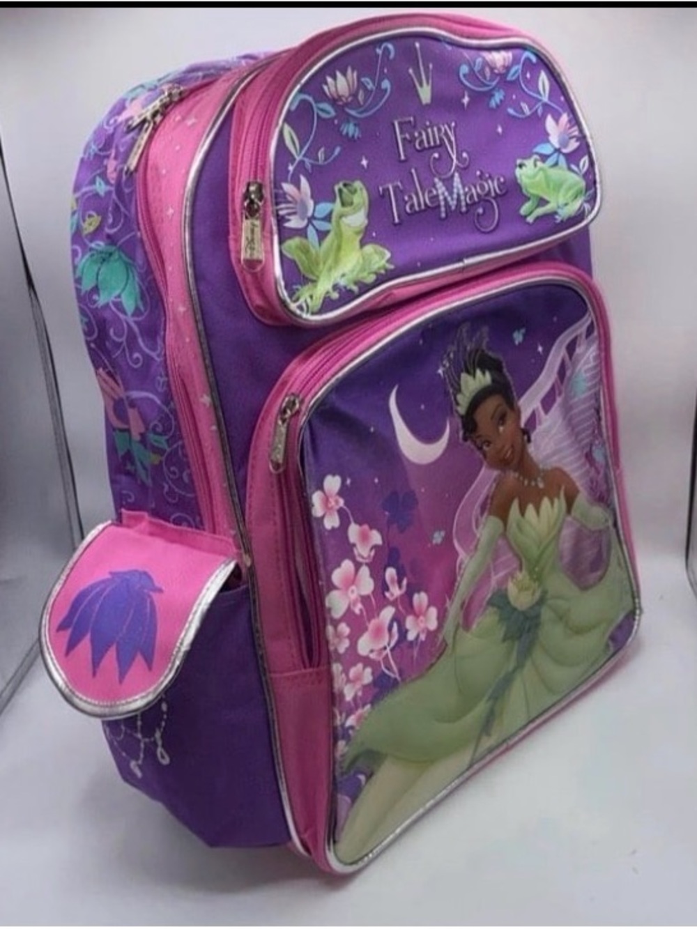 Large School Backpack Disney -Tiana- Princess And The Frog 16"Hx12”W Reinforced - Picture 4 of 5